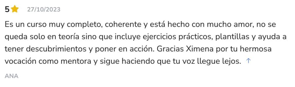 Testimonio cliente 6 Ximena Nieto G